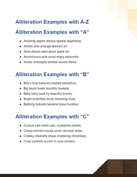 Alliteration with A-Z (Alphabet Letters) - 100+ Examples, How to Write ...