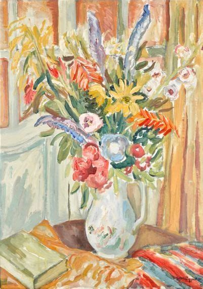 Artwork By Sir William MacTaggart Still Life Of Flowers Made Of Oil