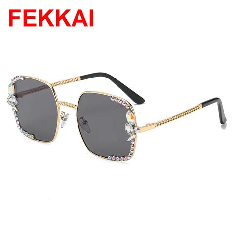 Fashion Women Diamond Sunglasses Uv400 Vintage Sun Glasses 2022