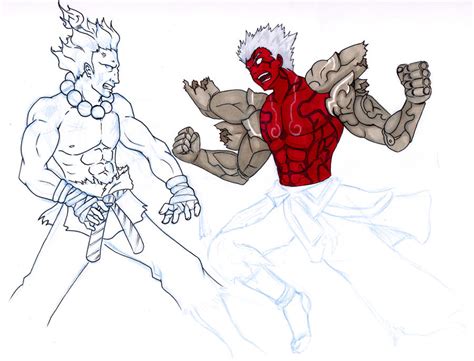 WiP: Asura vs Akuma by D-Revolution on DeviantArt