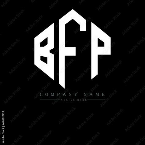 BFP letter logo design with polygon shape. BFP polygon logo monogram ...