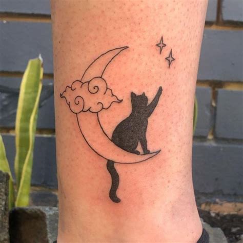 Details More Than Moon And Cat Tattoo In Cdgdbentre