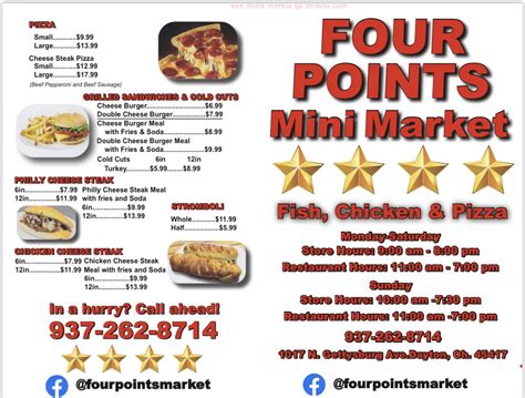 Online Menu of Four Points Market Restaurant, Dayton, Ohio, 45417 - Zmenu