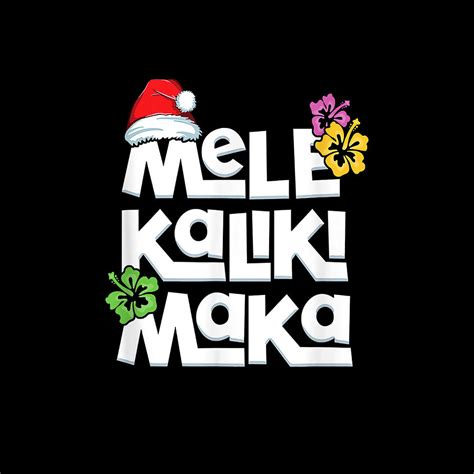 Mele Kalikimaka Christmas Hawaiian Xmas Santas Hat Digital Art By Th