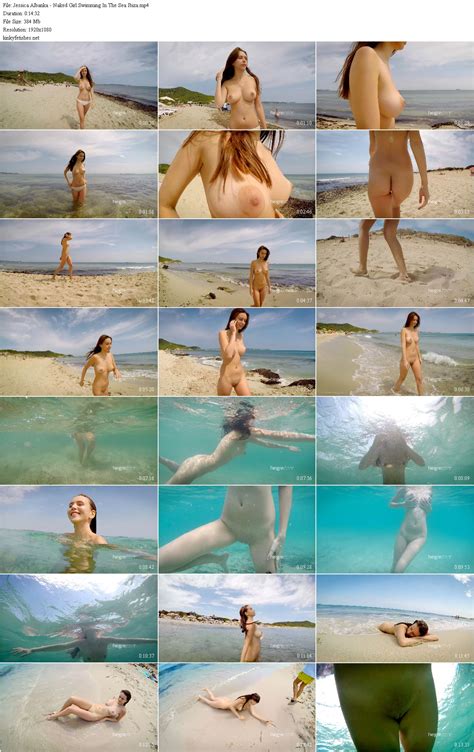 Jessica Albanka Naked Girl Swimming In The Sea Ibiza 2018 Hegre Art