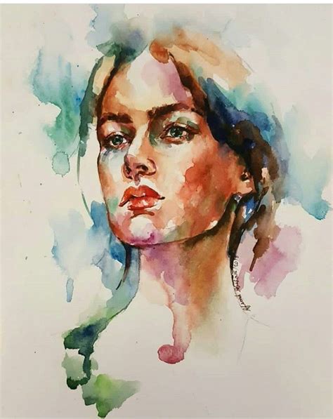 Pin By Estrella Damian Salda A On Acuarela Chicas Watercolor Portrait