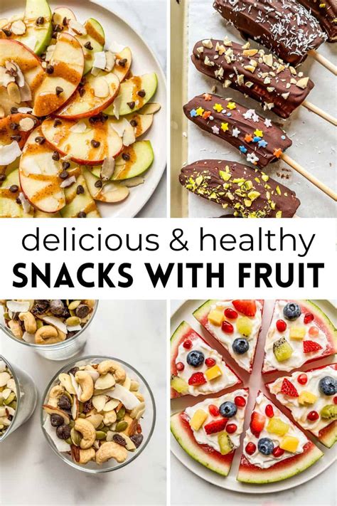 20 Healthy Snacks with Fruit - This Healthy Table