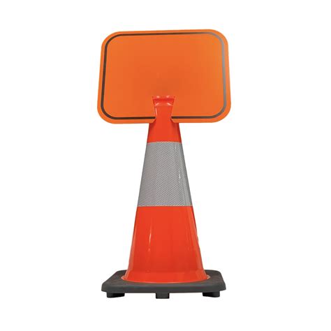 Traffic Cone Sign Orange Blank 12 75 X 10 5 Traffic Safety Zone