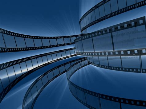 Rotating Film Reels Backgrounds Movie And Tv Templates Free Ppt