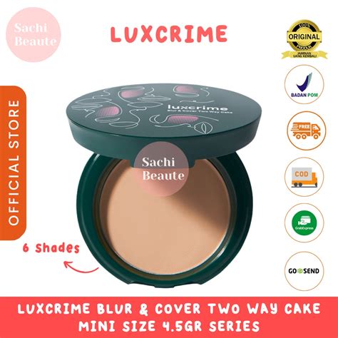 Jual Luxcrime Blur Cover Two Way Cake Mini Size Buttercream Custard