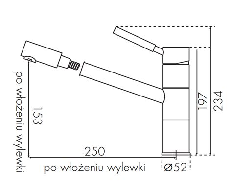 Blue Water Bateria kuchenna z wyciąganą wylewką Delaware 50 piasek