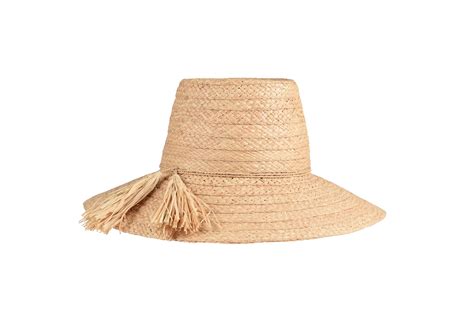 Womens Oversized Raffia Hat With Ribbon Peter Beaton