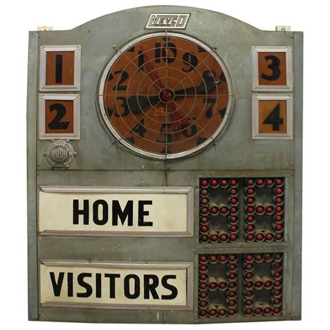 Vintage American Basketball Scoreboard At 1stdibs Vintage Basketball