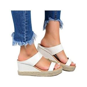 MJGkhiy Pantofole Donna Estive Comode Espadrillas Donna Zeppa Pantofole