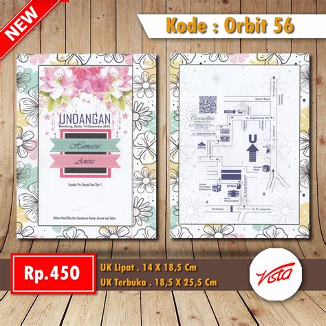 Jual Undangan Nikah Blanko Orbit Diy Print Tuban Harga Ukuran