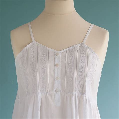 Ella Nightie Sleeveless English Rose Linens