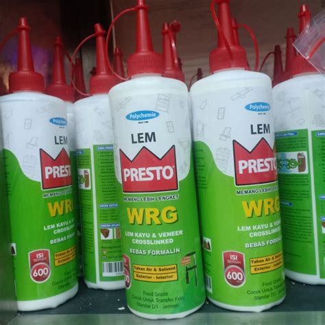 Jual Lem Kayu Presto Wrg Lem Kayu Dan Veneer Crosslinked 600 Gr