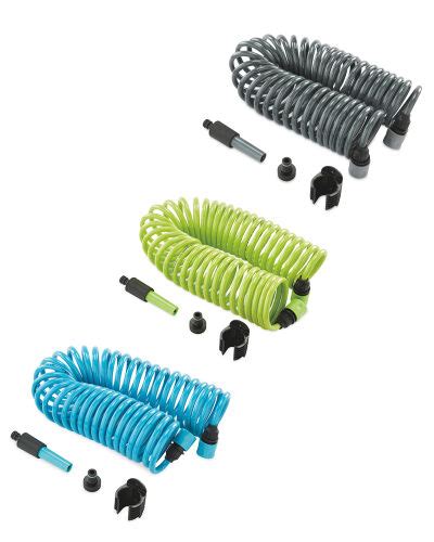 Gardenline Spiral Garden Hose Set Aldi Uk