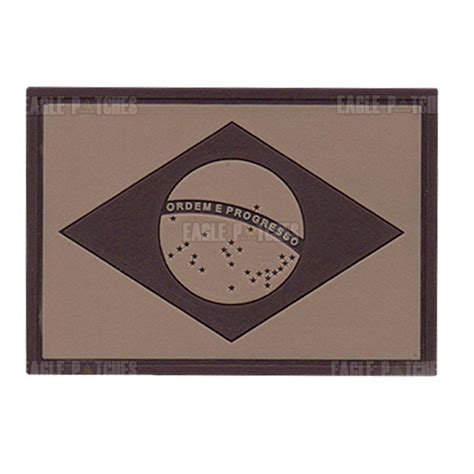 Patch Emborrachado Bandeira Brasil Coyote Almox Militar Artigos