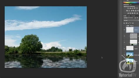 Photoshop Cc Realizzare L Effetto Riflesso Sull Acqua Youtube