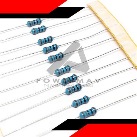 10pcs 180 Ohms 5 Band 1 4w Metal Film Resistor 1 Ohm For Pcb