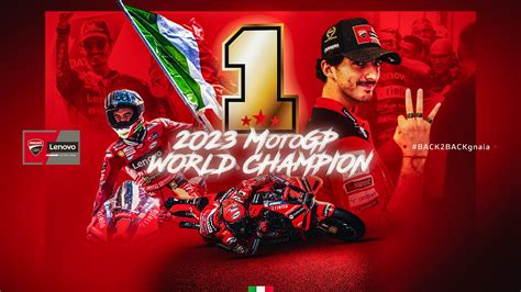 Francesco Bagnaia E Ducati Campioni Del Mondo MotoGP 2023