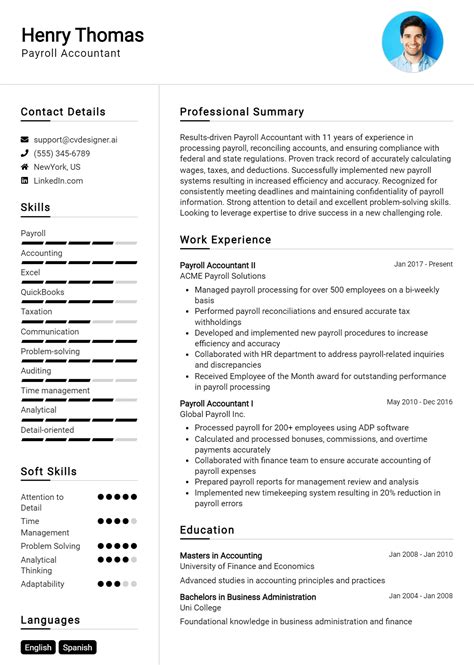 18 Payroll Accountant Resume Examples And Templates For 2024 Best Tips