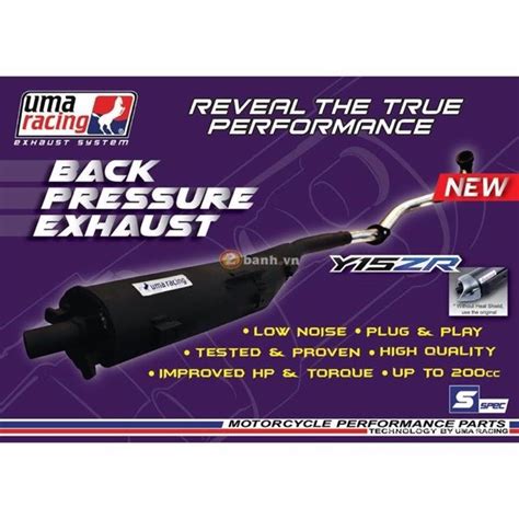 Uma Racing Back Pressure Exhaust Debadge 32mm Sniper Mxking Y15zr