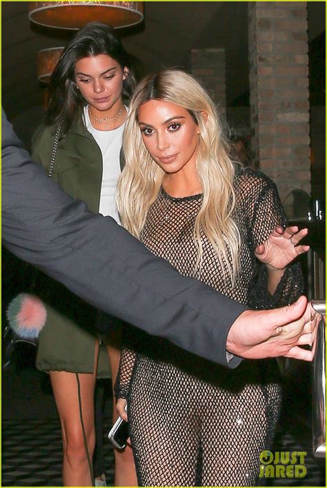 Kendall Jenner Grabs Dinner With Newly Blonde Kim Kardashian Photo