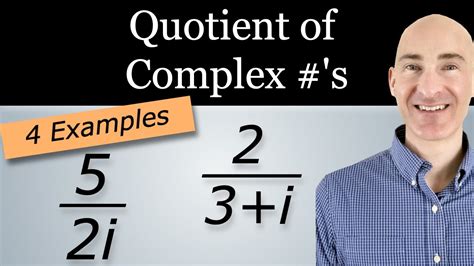 Writing A Quotient Of Complex Numbers In Standard Form A Bi YouTube