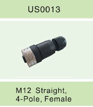 Разъем разборный M12 4 pin (мама) прямой Ema US0013 купить в Москве ...