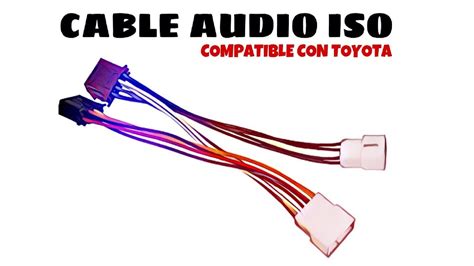 Cable De Audio Iso Compatible Con Toyota M Negro Distribuido Por