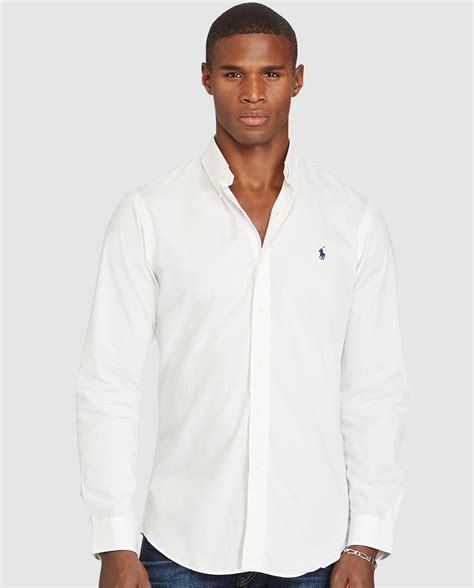 Camisa De Hombre Polo Ralph Lauren Slim Lisa Blanca · Polo Ralph Lauren