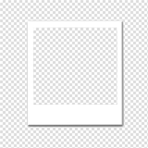 Polaroid Rectangular White Frame Transparent Background PNG Clipart