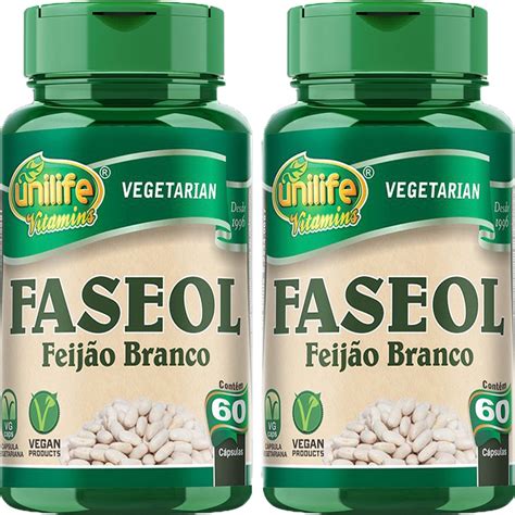 Kit X Faseol Feij O Branco C Psulas Mg Unilife Vitamins