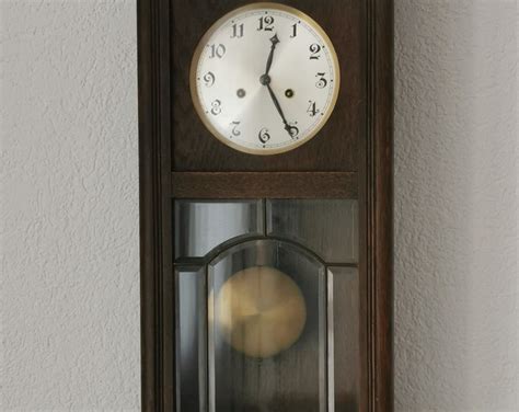 Junghans Vintage Ra Pendulum Chiming Wall Clock Black Forest Germany C 1910 Etsy