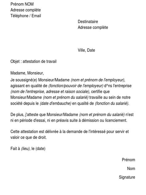 Cette Attestation Est Tablie Pour Faire Valoir Ce Que De Droit Tout