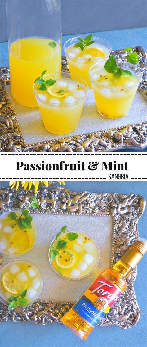 Msg Passionfruit And Mint Sangria Passionfruit Sangria