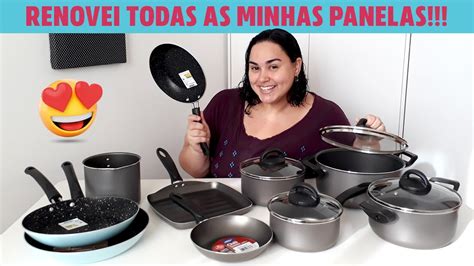 REALIZEI UM SONHO COMPREI PANELAS NOVAS ESTOU MUITO FELIZ YouTube