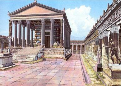 Ancient Pompeii Forum - center of political, cultural and commercial life