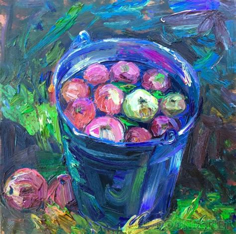 Картина Яблоки. Размеры: 50x50, Цена: 20000 рублей Художник Качина ...