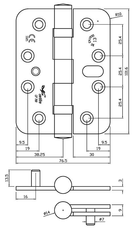 Grade Stainless Security Butt Hinge Nico Manufacturing Ltd