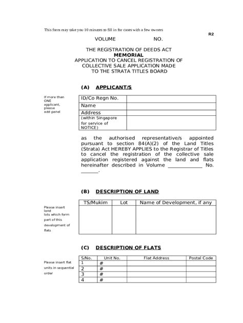 Application To Cancel Registration Of Collective Sale Application Made To The Strata Titles