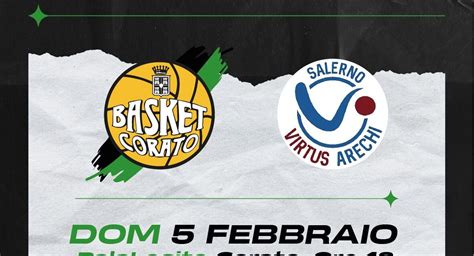 Basket Corato Al PalaLosito Arriva Salerno Tuttobasket