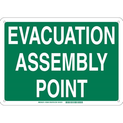 Evacuation Meeting Point Sign