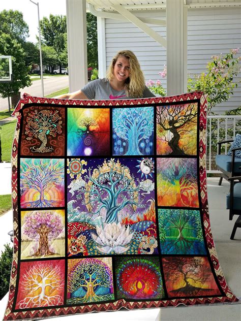 Tree Of Life Quilt Blanket - Morequilt