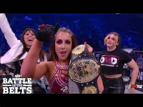 FULL MATCH Dr Britt Baker D M D Vs Riho AEW Womens Title Battle