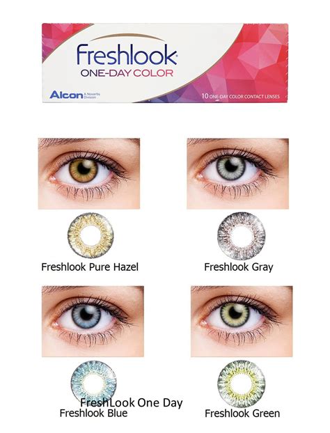 Freshlook One Day Coloured Daily Lenses With Or Without Prescription