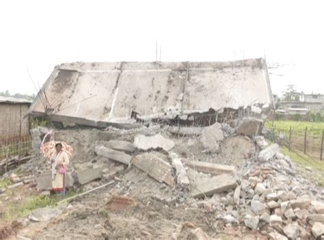 Assam Semi Nude Protest During Silsako Eviction Drive 9 Including