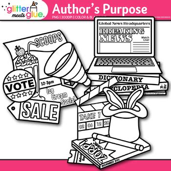 Author's Purpose Clipart: Persuade, Inform, & Entertain Clip Art ...